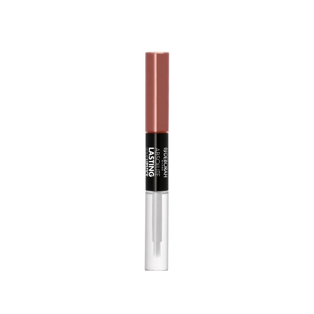 Deborah Milano Absolute Lasting Liquid Lipstick 09 Real Nude - Rossetto Liquido Doppio Risultato con Colore Mat e Gloss Idratante