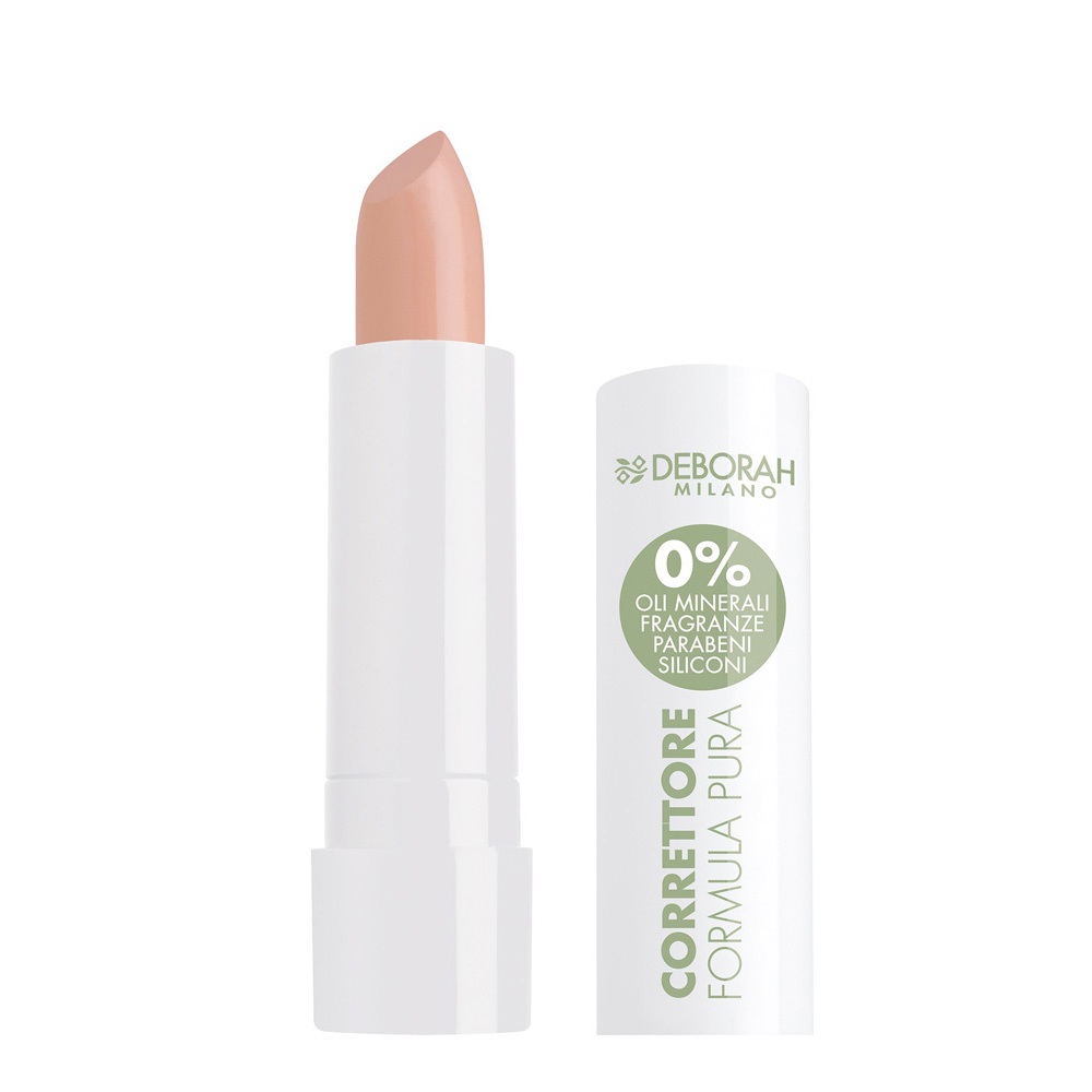 Deborah Milano Formula Pura Correttore Stick Medium Rose 3 - 4,9 g, Bio e Sostenibile