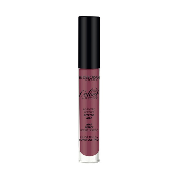 Deborah Milano Fluid Velvet Mat Lipstick 08 Classy Mauve 4.5g - Rossetto Liquido Opaco a Lunga Tenuta con Idratazione