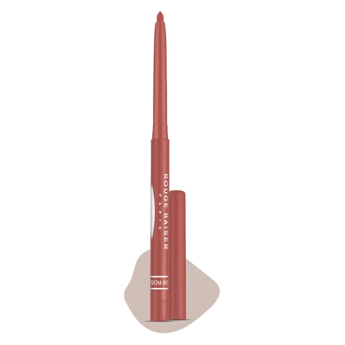 Rouge Baiser Stylo Contour Des Lèvres - Matita Labbra Automatica 09 Rose Beige, Texture Leggera e Vellutata, Formula No Transfer