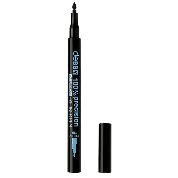 Debby Eyeliner Pen 100% Precision Tulip Tip Waterproof Nero 1,2 ml