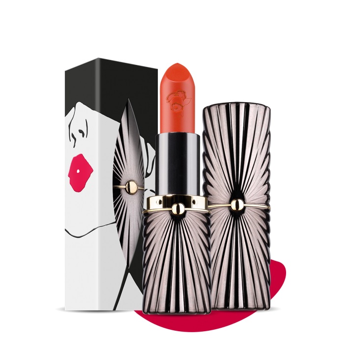 Rouge Baiser L'Authentique Rossetto A Lunga Tenuta 105 - Arancione, Finish Mat Satinato, Idratante e Setificante