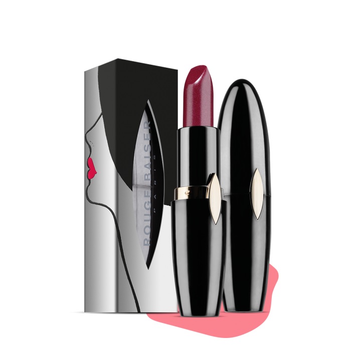 Rouge Baiser Rossetto Évidemment Scintillant 516 Cassis - Finish Ultra Brillante, Idratante e Nutriente con Olio di Argan, Ipoallergenico e Protezione PF15