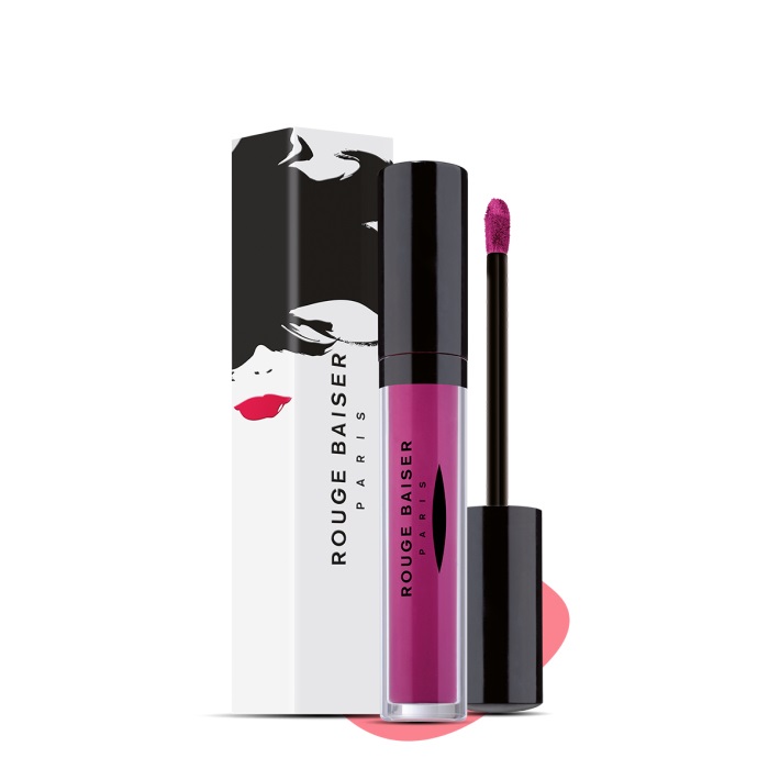 Rouge Baiser Laque À Lèvres Intensément Mat Rossetto Liquido Violet 814 - Effetto Vellutato e Idratante