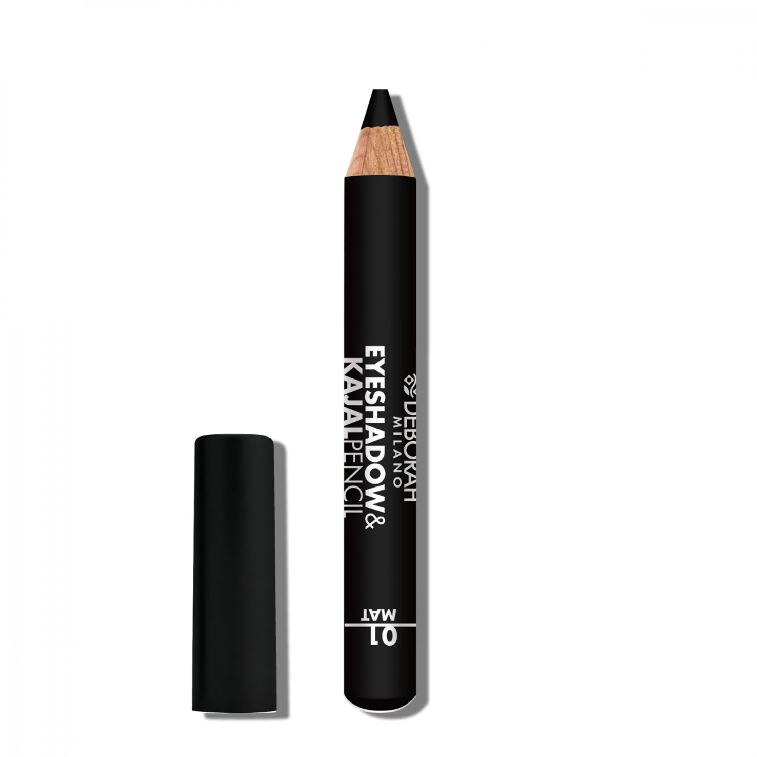 Deborah Eyeshadow & Kajal Pencil 01 Black Mat - Matitona Cremosa 2g