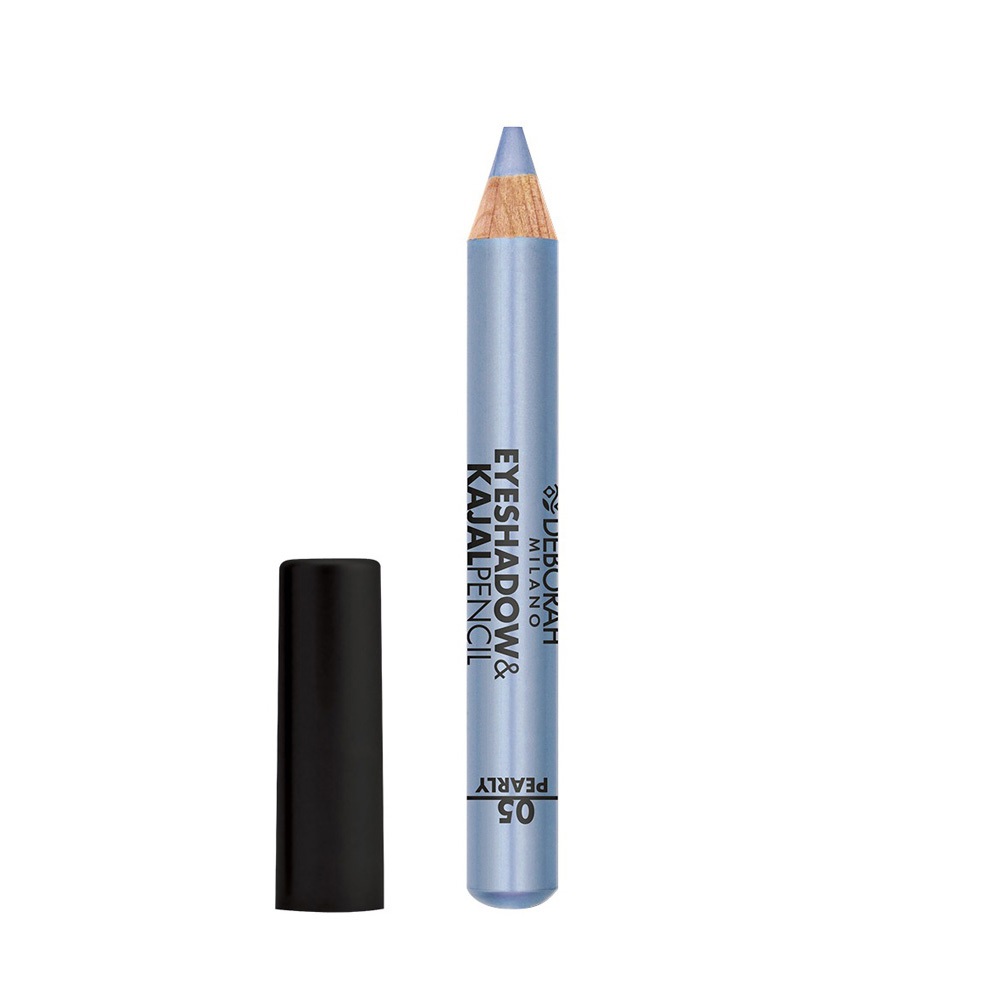 Deborah Eyeshadow & Kajal Pencil 05 Light Blue Pearly 2g - Texture Cremosa, Alta Sfumabilità e Precisione