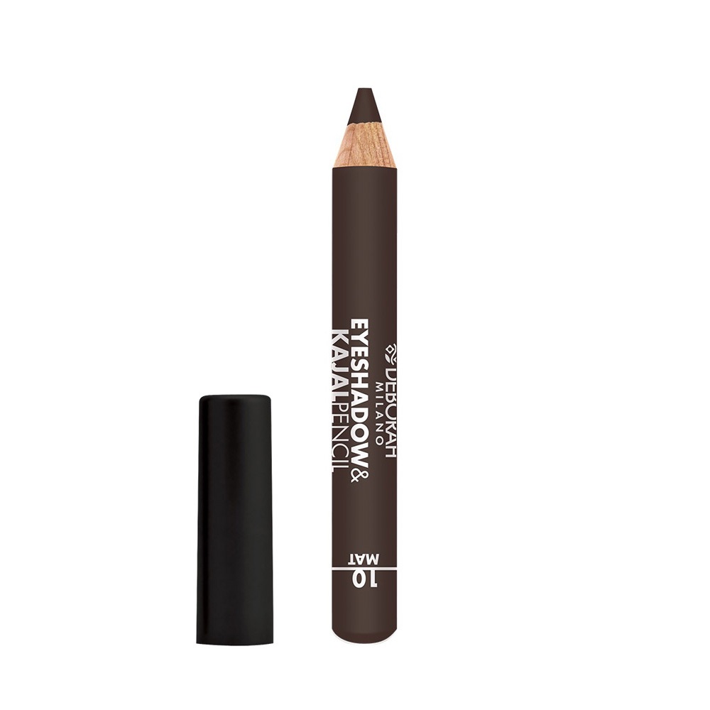 Deborah Eyeshadow & Kajal Pencil 10 Marrone Mat 2g - Ombretto e Kajal in un Solo Gesto