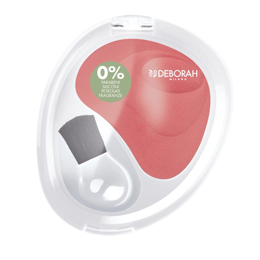 Deborah Milano Fard Formula Pura Biscuit 04 - 6 g, Texture Soffice e Leggera, Effetto Bonne Mine, 98.1% Ingredienti Naturali