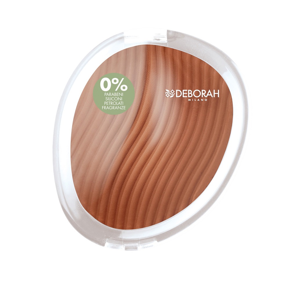 Deborah Milano Formula Pura Polvere Viso Dark Beige 4 - 11 g, 98.5% Ingredienti Naturali, Senza Parabeni e Siliconi