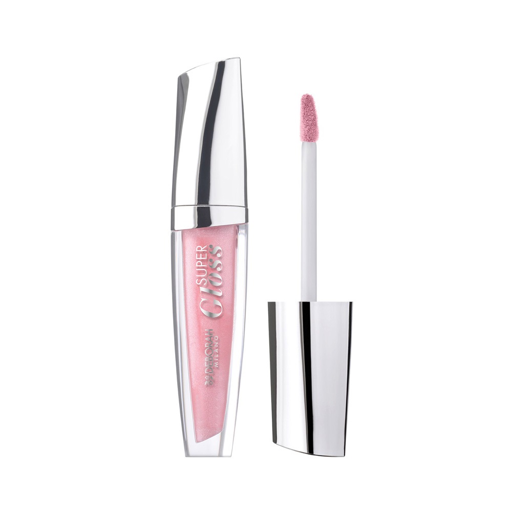 Deborah Milano Super Gloss Lucidalabbra Pearly Rose 2 - 4.5g, Effetto Volume e Brillantezza 3D con Acido Ialuronico