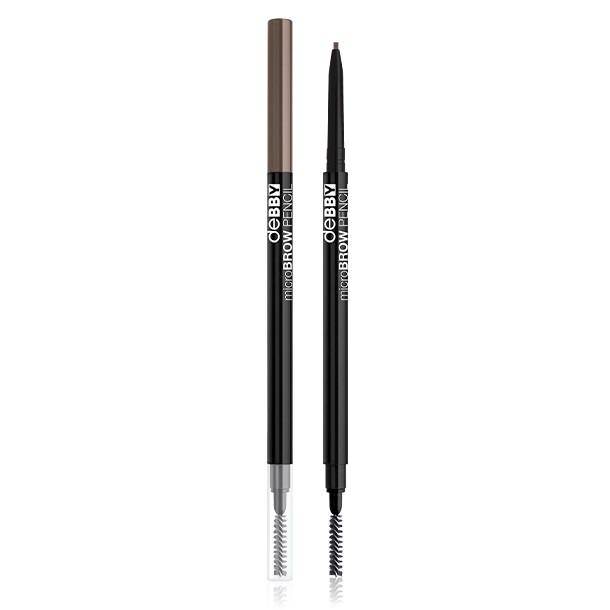 Debby MicroBrow Pencil 01 - Matita automatica per sopracciglia definite, vegana con olio di cocco, punta super skinny