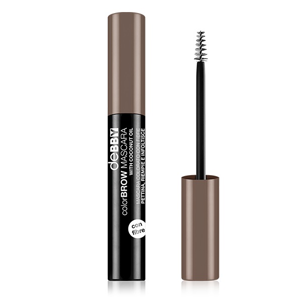 deBBY ColorBrow Mascara per Sopracciglia 01 - Biondo, Nutriente e Rinforzante, Formula con Olio di Cocco