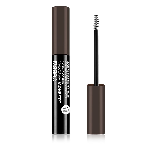 deBBY Colore Mascara per Sopracciglia 03 - Marrone, Nutriente e Rinforzante, Unisex