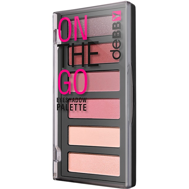 Debby On The Go Eyeshadow Palette 02 - 6 Ombretti Mat e Satinati, Texture Vellutata, Compact Design
