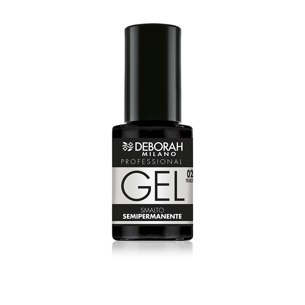 Deborah Milano Smalto Gel Semipermanente 02 Bianco Perlato 4.5ml - Effetto Plumping a Lunga Durata per Unghie Intense e Brillanti
