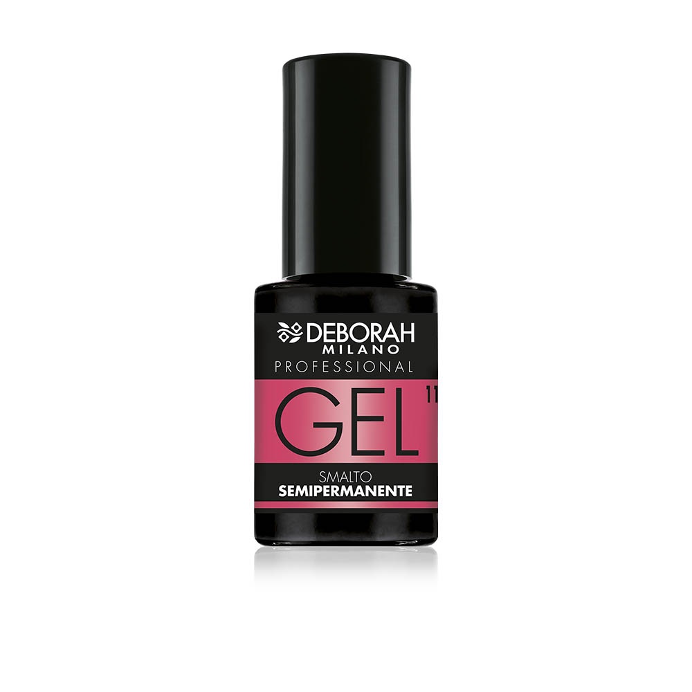 Deborah Milano Smalto Gel Semipermanente 11 Rosa Fragola 4.5ml - Effetto Plumping a Lunga Durata, Finish Opaco e Lucido
