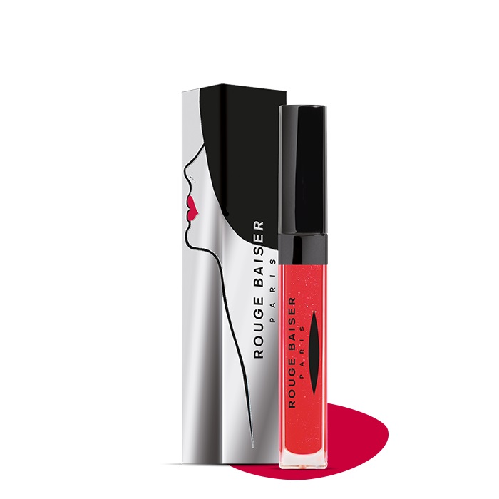 Rouge Baiser Brillant Évidemment 08 - Gloss Rosso Pearly 5ml, Idratante e Rimpolpante