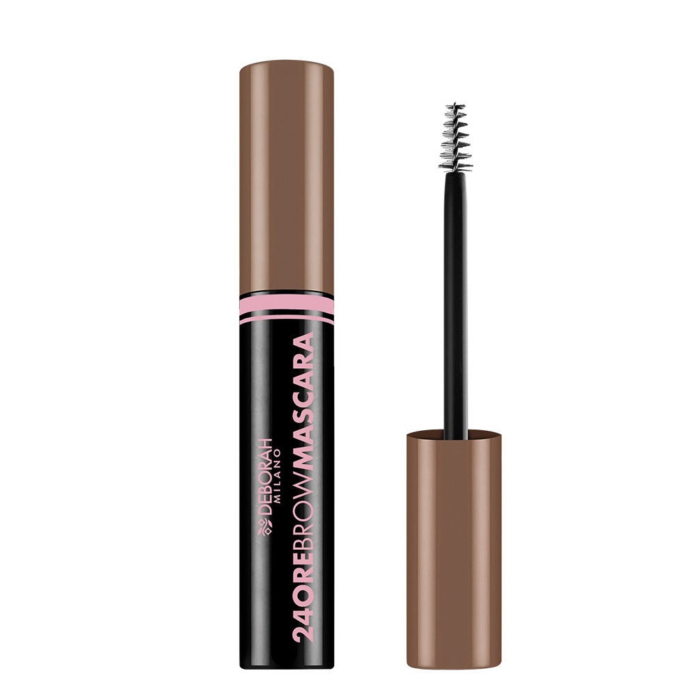 Deborah Milano 24ore Brow Mascara 01 Blonde 9ml - Mascara colorato per pettinare, riempire e fissare le sopracciglia con texture in gel