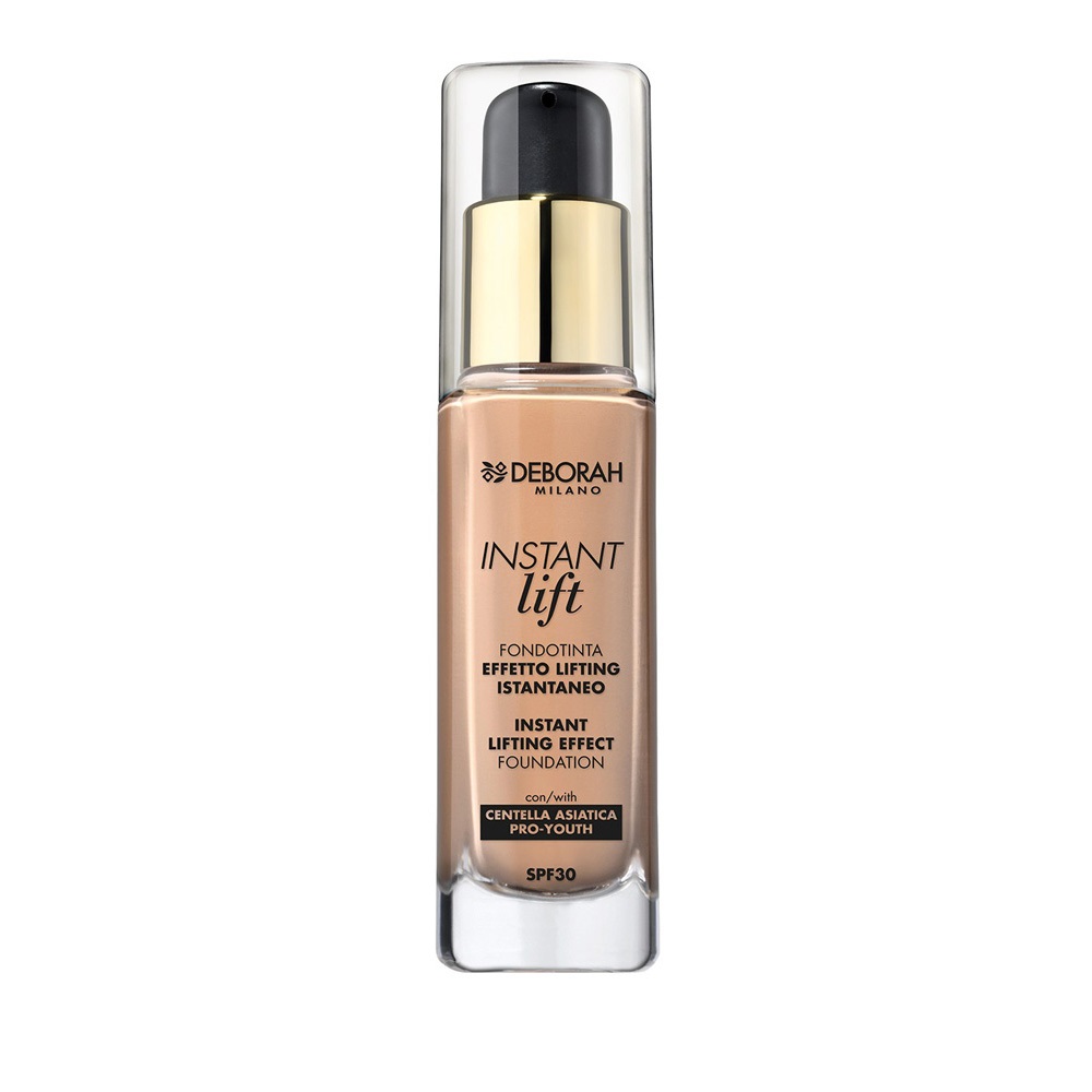 Deborah Fondotinta Instant Lift N.04 Apricot 30ml SPF30 - Lunga Tenuta, Effetto Lifting, Texture Fluida e Leggera