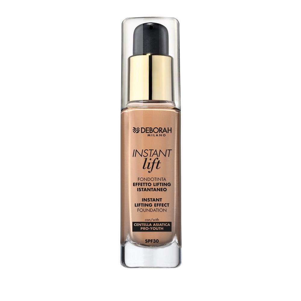 Deborah Fondotinta Instant Lift Amber 5 30ml - Lunga Tenuta, Effetto Lifting, SPF 30, Texture Fluida e Leggera