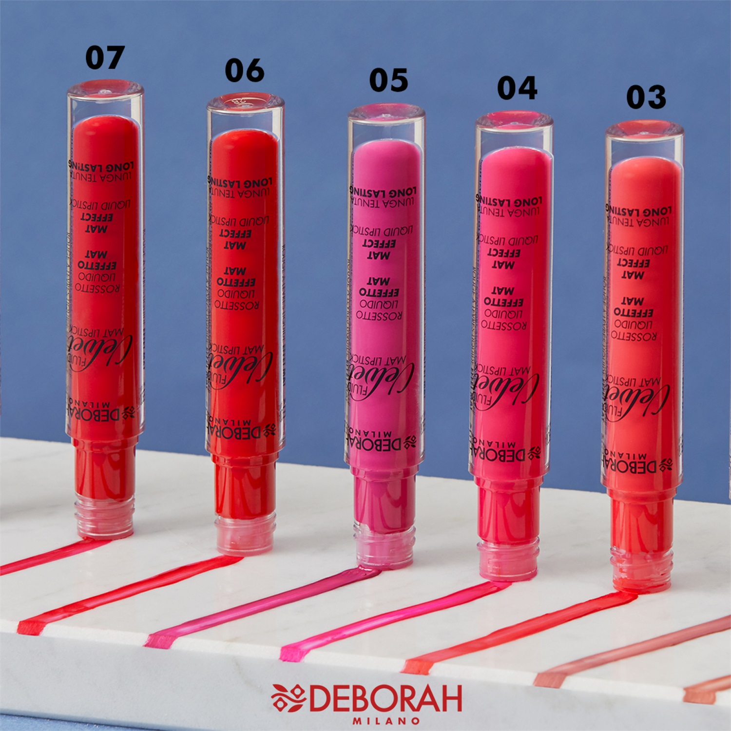 Deborah Milano Fluid Velvet Lipstick N.22 Terracotta 4.5g - Lunga Tenuta, Idratante, Effetto Matte