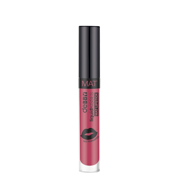 Debby Liquid Kisses Mat Lipstick N.13 Pop Pink - Rossetto Liquido Lunga Durata, No Transfer, Finish Mat con Effetto Velluto