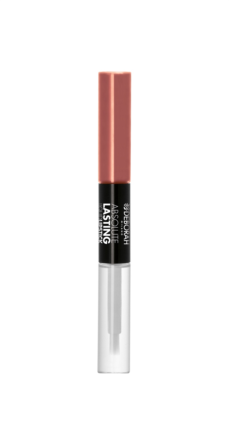 Deborah Milano Absolute Lasting Liquid Lipstick 16 Nude Beige 8ml - Rossetto Liquido Doppio Risultato Mat e Gloss