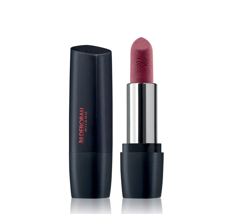 Deborah Milano Red Mat Rossetto Effetto Matte 17 First Kiss - Nutriente, Vellutato e a Lunga Tenuta con Collagene e Acido Ialuronico, 4.5 gr