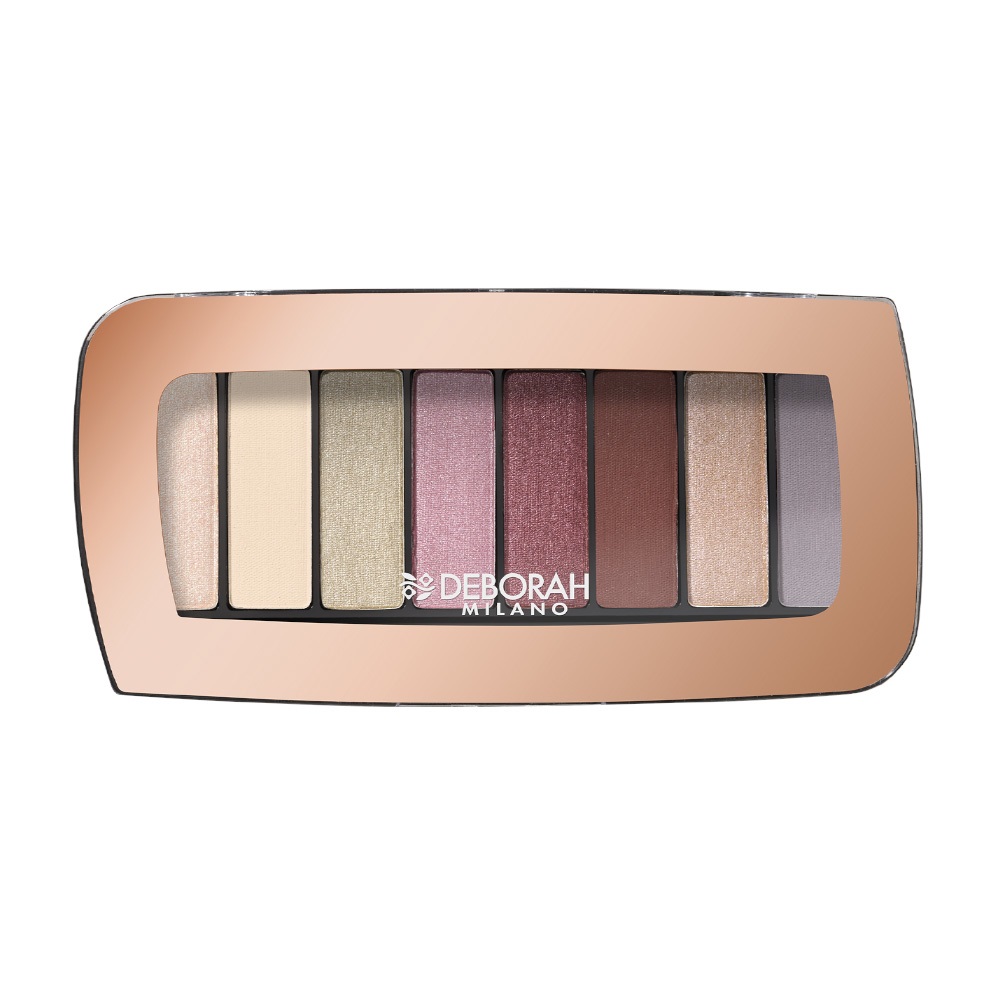 Deborah Milano Color Moods Palette 01 Sunrise - Palette Ombretti con 8 Colori, Effetti MAT, SHIMMER e METALLIC
