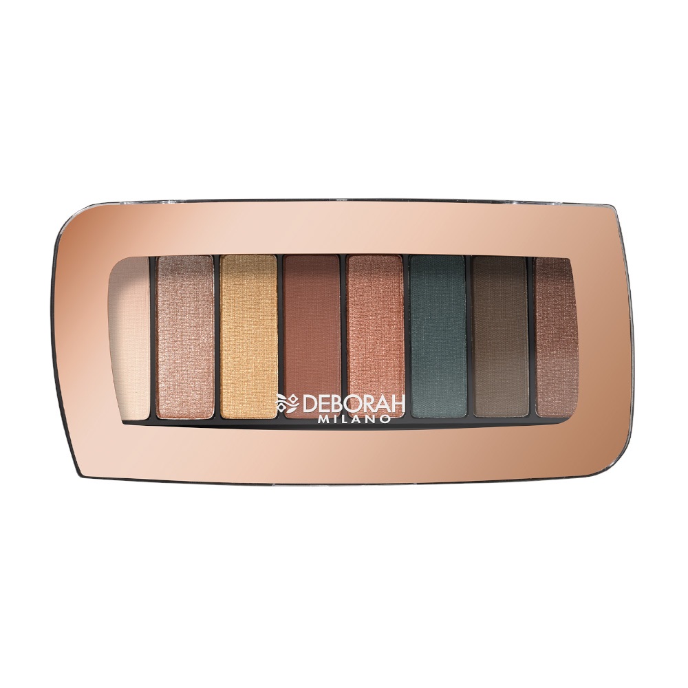 Deborah Milano Color Moods Palette 03 Sunset - Palette Ombretti con 8 Colori MAT, SHIMMER e METALLIC