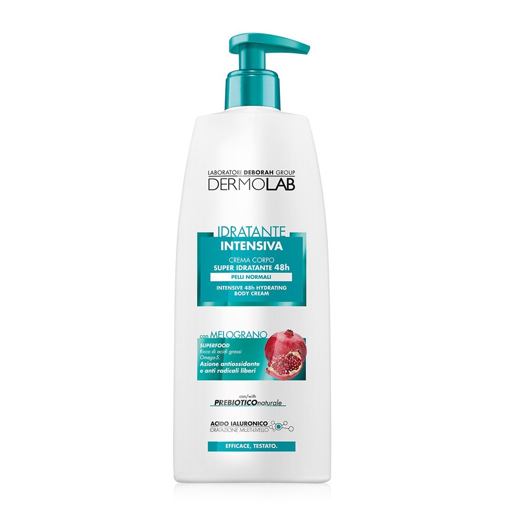 Dermolab Crema Corpo Super Idratante 48h 400 ml - Idratante, Anti-invecchiamento, Antiossidante per Pelli Normali