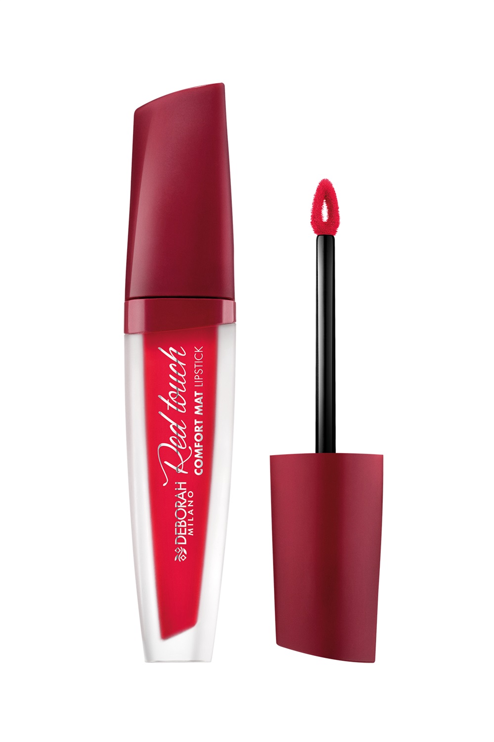 Deborah Milano Red Touch 07 Fiery Red - Rossetto Mat No Transfer 5ml, Ultra-opaco, Comfort Estremo, Durata 18h