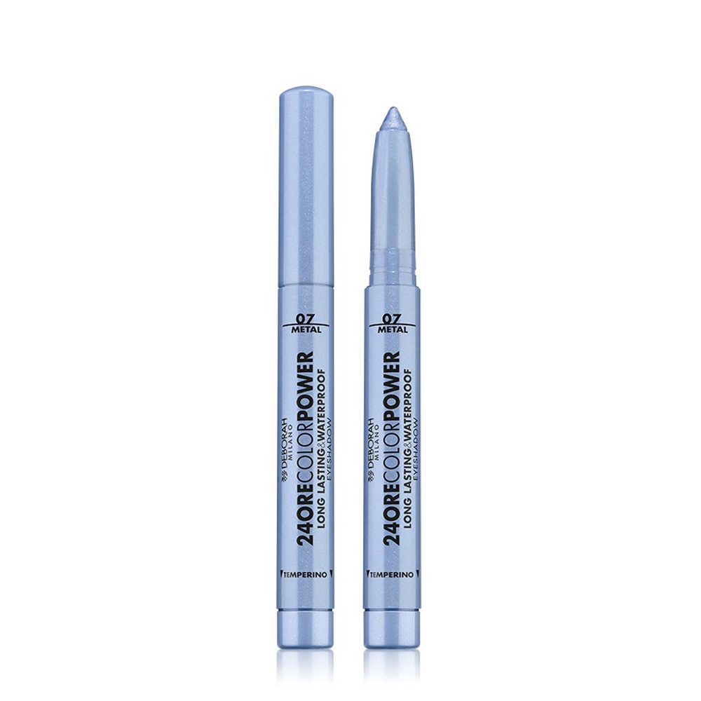 Deborah Milano Ombretto 24Ore Color Power Stick Waterproof 07 Light Blue - Lunga Tenuta e Texture Cremosa