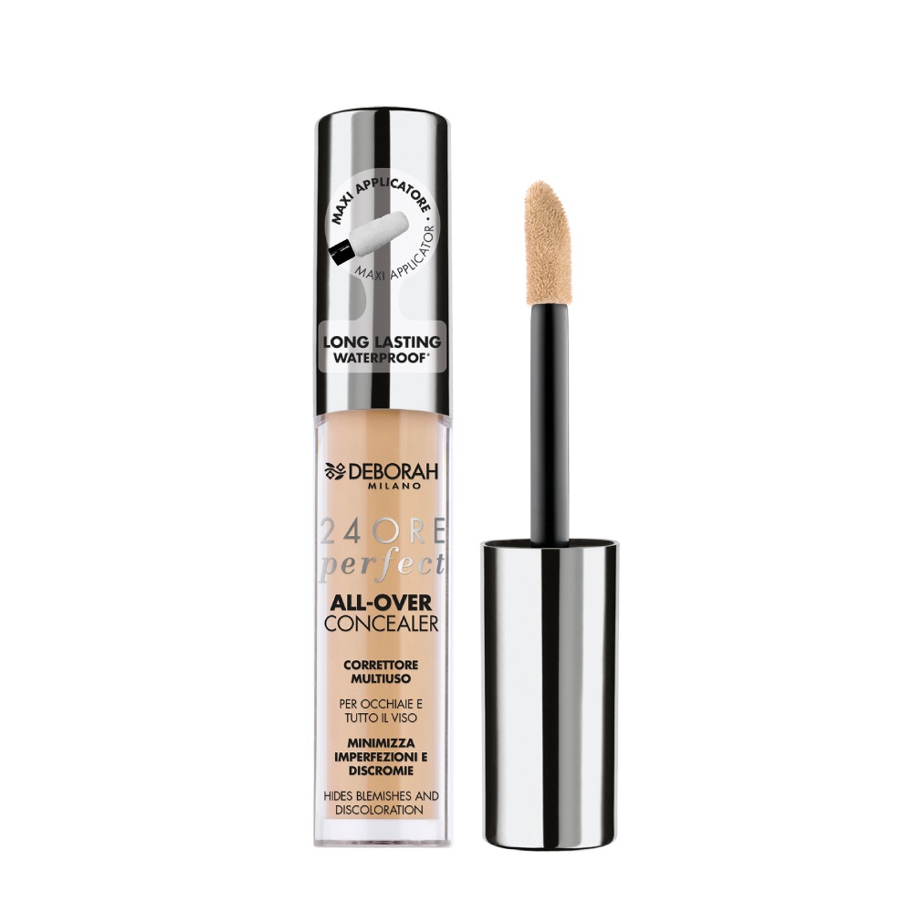 Deborah Milano Correttore 24ore Perfect All-Over Concealer 3.1 Nude - Correttore Fluido Multiuso 5.5g con Coprenza Alta Tenuta e Finish Luminoso