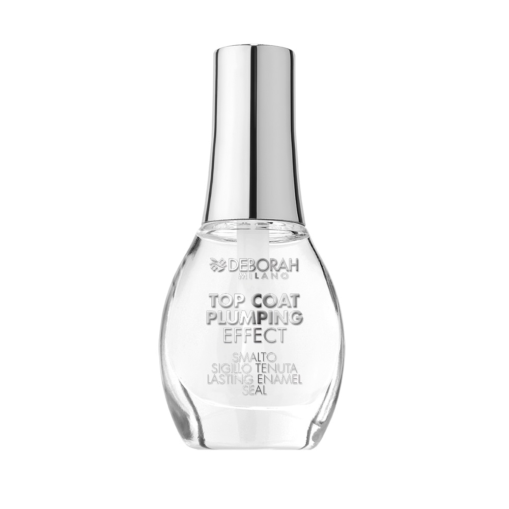 Deborah Milano Gel Effect 00 Top Coat 8.5ml - Smalto Brillantezza Estrema con Effetto Plumping