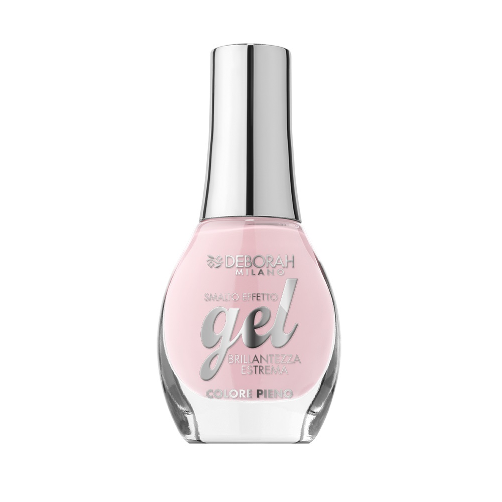 Deborah Milano Smalto Gel Effect 20 Soft Pink 8.5ml - Brillantezza a Specchio e Effetto Plumping
