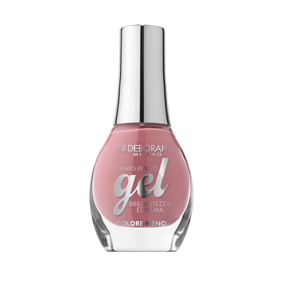 Deborah Milano Gel Effect Smalto 70 Pink Velvet 8.5 ml - Brillantezza a Specchio e Effetto Plumping