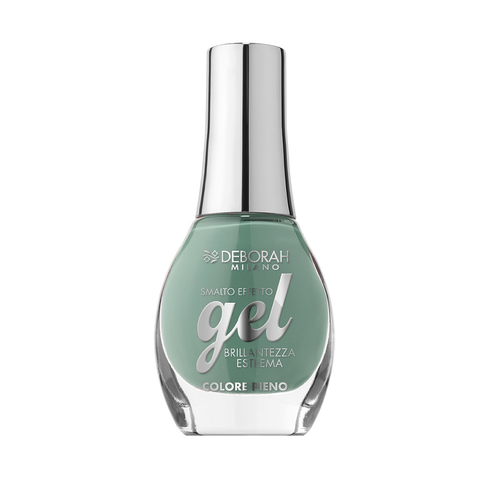 Deborah Milano Gel Effect Smalto per Unghie Green Safari 120 - 8.5 ml, Brillantezza Estrema e Effetto Plumping