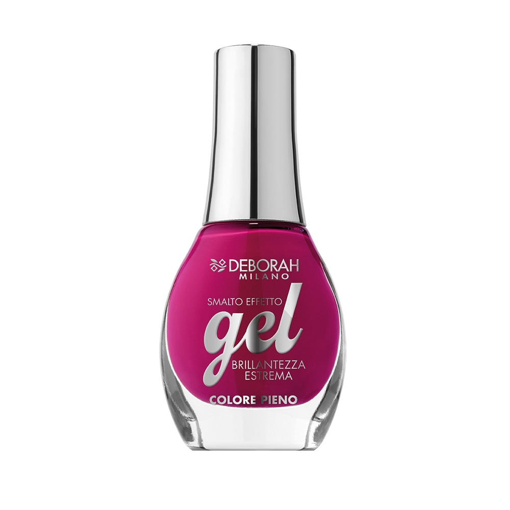 Deborah Milano Smalto Gel Effect Orchyd 140 - 8.5 ml, Fucsia, Brillantezza Estrema
