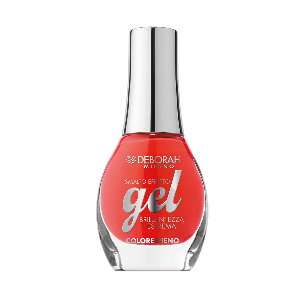 Deborah Milano Smalto Gel Effect 170 Coral Vibes 8.5 ml - Brillantezza a Specchio e Effetto Plumping