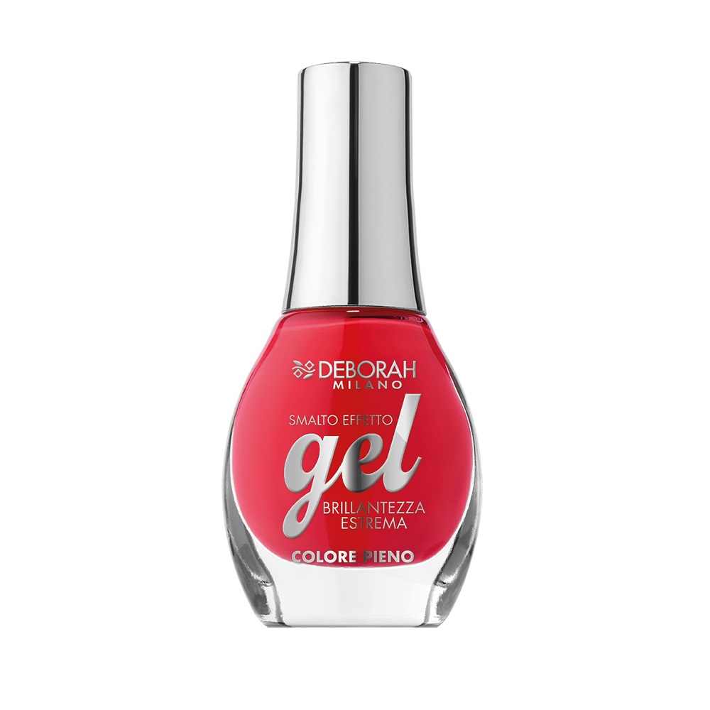 Deborah Milano Smalto Gel Effect Heliconia 190 - 8.5 ml, Brillantezza a Specchio e Effetto Plumping