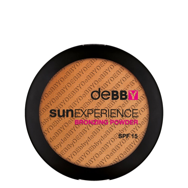 Debby Sun Experience Bronzing Powder SPF 15 - St. Bart's 01, Finitura Opaca Senza Brillantini, Polvere per Viso