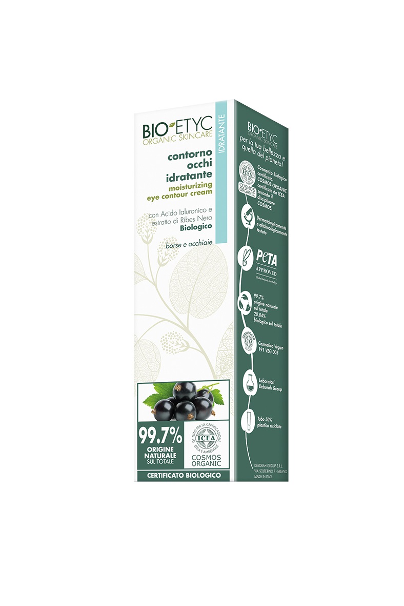 Bioetyc Contorno Occhi Idratante 15ml - Con Acido Ialuronico e Ribes Nero, Riduce Borse e Occhiaie, Effetto Idratante e Lenitivo