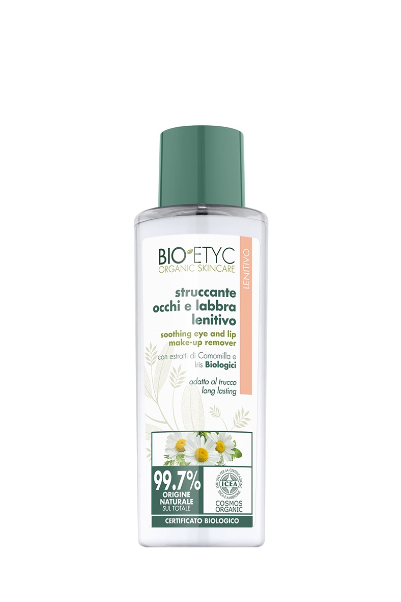 Bioetyc Struccante Occhi e Labbra Lenitivo 150ml con Estratti Biologici di Camomilla e Iris, Ultra Delicato per Tutti i Tipi di Pelle