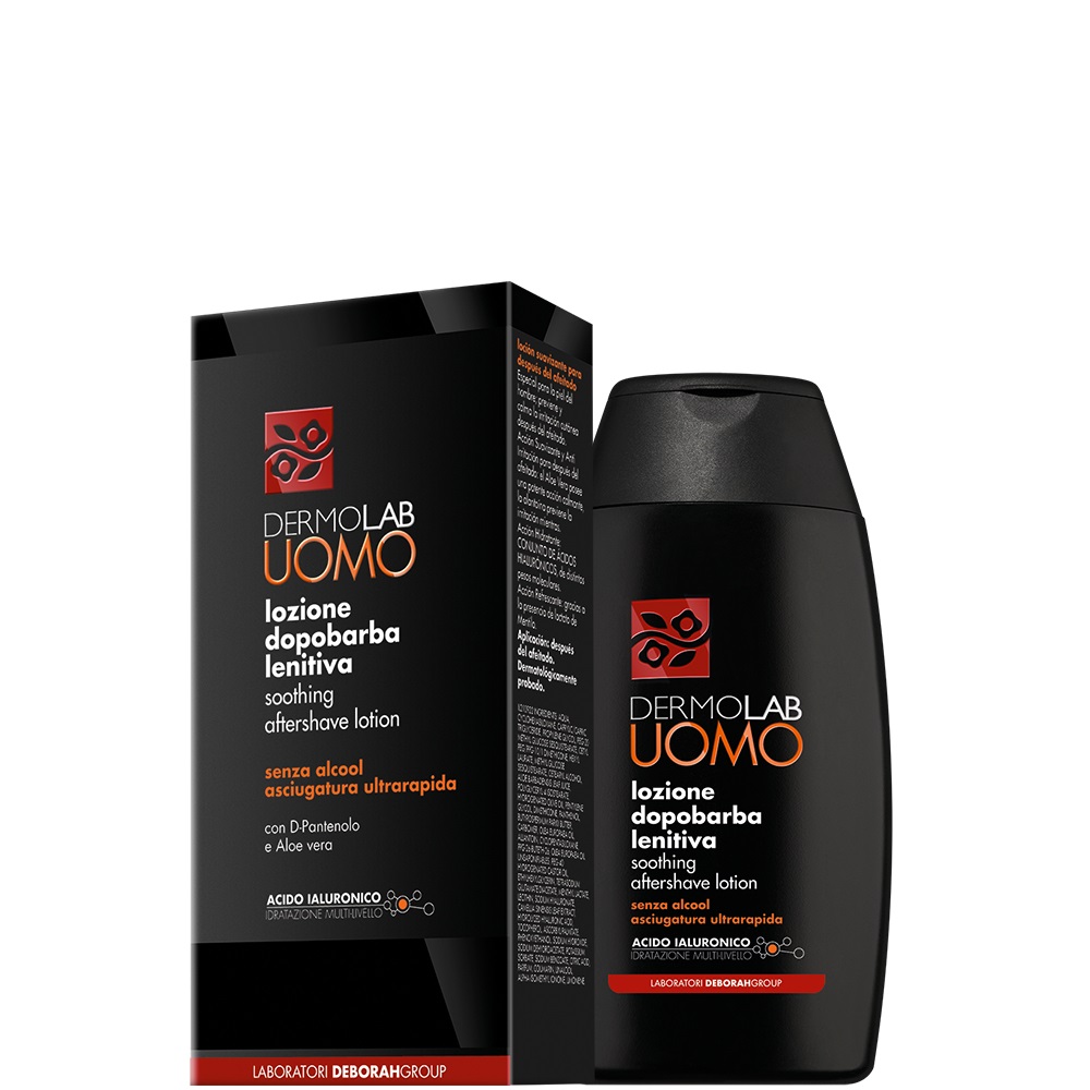 Dermolab Uomo Lozione Dopobarba Lenitiva e Rinfrescante 120 ml - Idratante ed Emolliente per Tutti i Tipi di Pelle