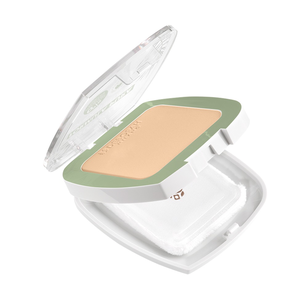 Deborah Milano Fondotinta Compatto Bio Formula Pura Fair 1 - 23g, Demi Mat, SPF 20, Texture Leggera e Setosa, Cruelty Free e Vegano