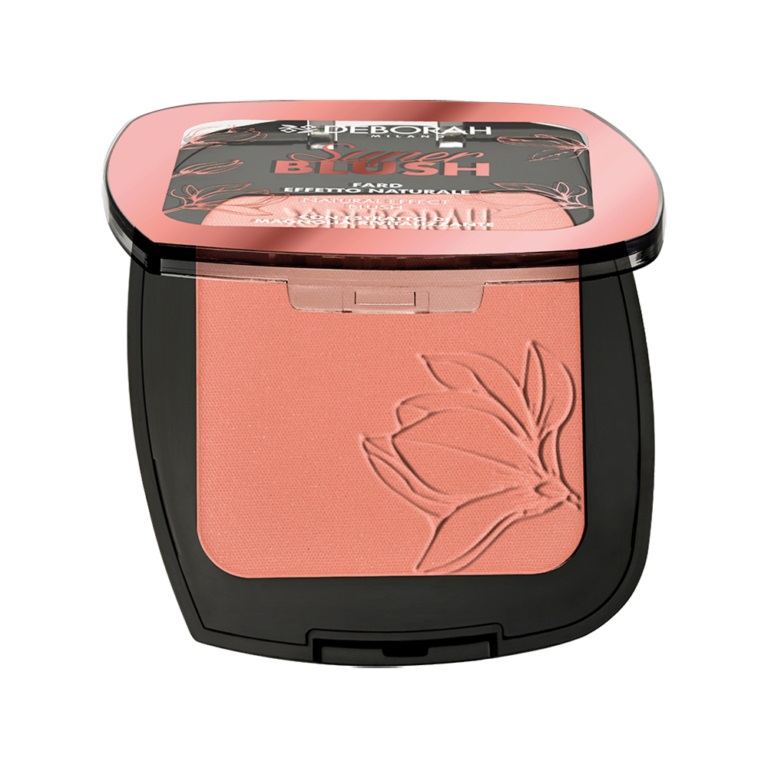Deborah Milano Super Blush Fard 02 Coral Pink - Effetto Naturale, 10 gr, con Estratto di Magnolia