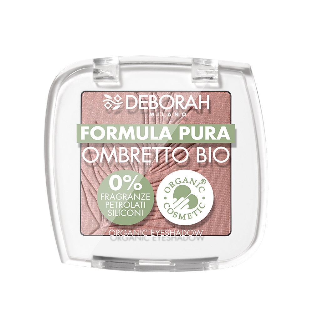 Deborah Milano Ombretto Formula Pura Mono Bio 5 Pink - Vegan, 100% Naturale, Texture Setosa, Alta Pigmentazione