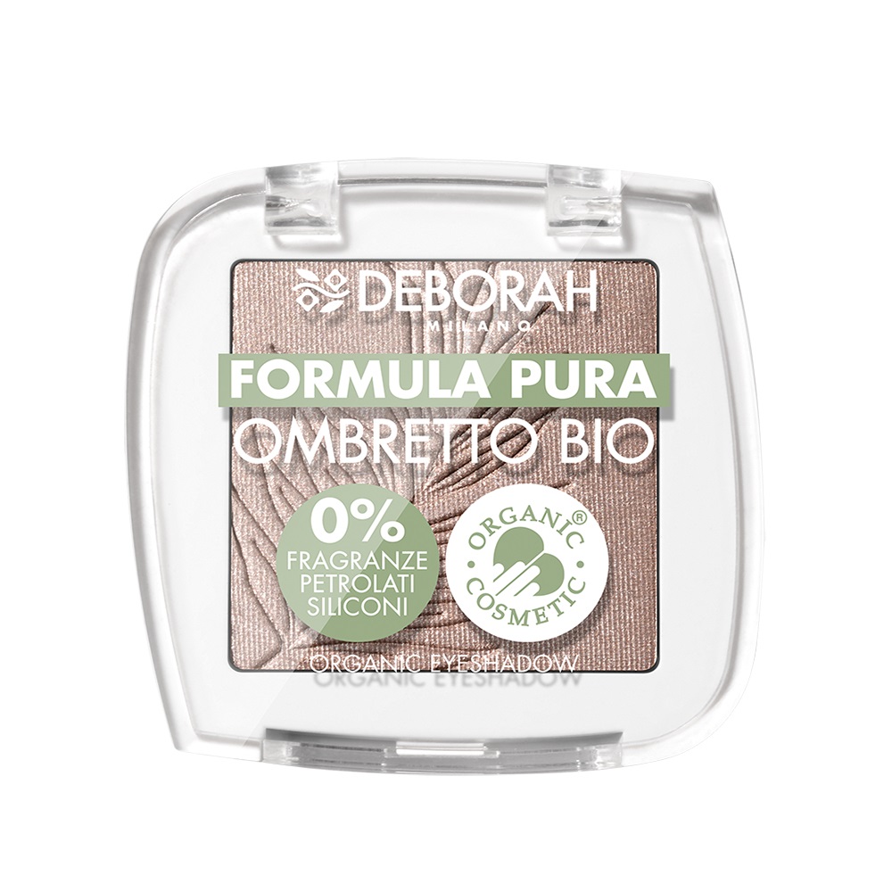 Deborah Milano Ombretto Mono Bio Formula Pura 7 Taupe - 100% Naturale, Alta Pigmentazione, Texture Setosa