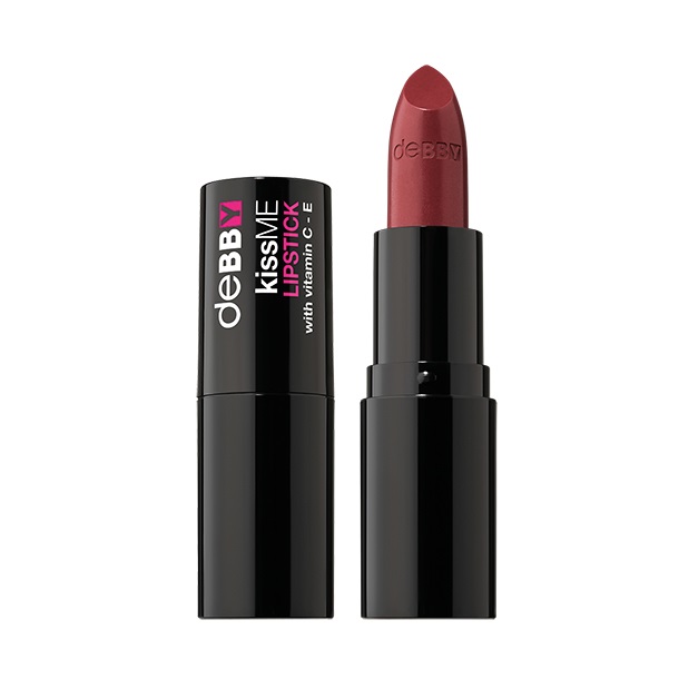 deBBY KissME LIPSTICK N.11 - Copper Brown, Rossetto Cremoso con Vitamine C ed E, Finish Luminoso